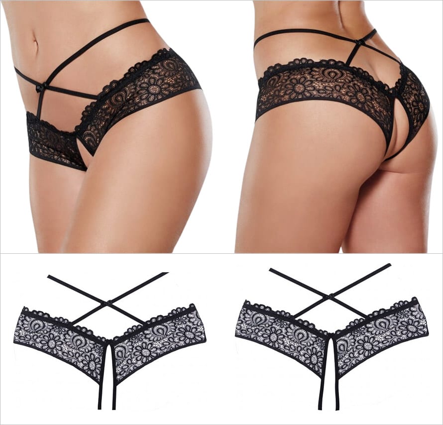 Adore by Allure Crayzee | Panty ouvert sensuellement à l'entrejambe