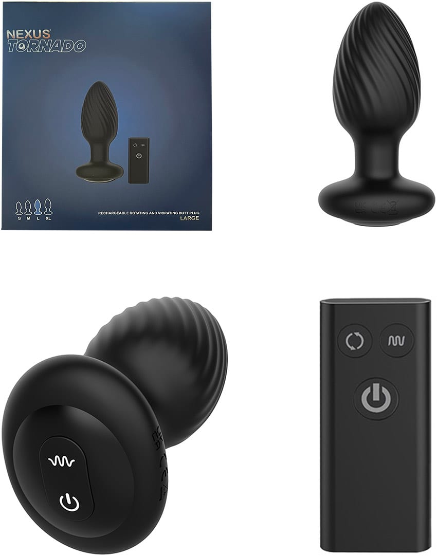 Nexus Tornado L | Plug anal vibrant télécommandé, envoi discret