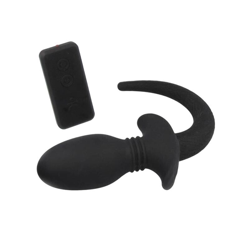 Titus Puppy Tail Pro (M) | Plug anal vibrant en silicone avec queue