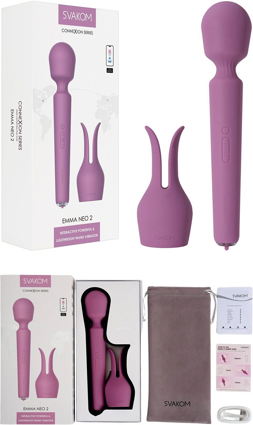Svakom Emma Neo 2 | Vibromasseur wand avec tête de stimulation