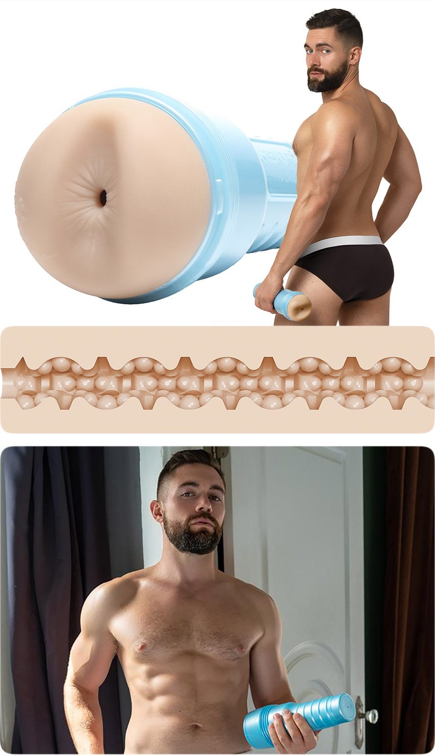 Fleshjack Griffin Barrows Cake | Masturbator, der einen Anus reproduziert