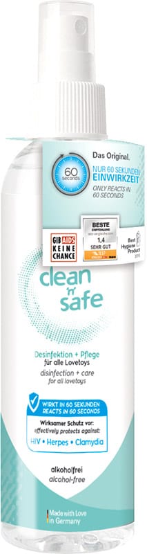 Joydivision Clean'n'Safe. Sexspielzeugreiniger, 200 ml - KissKiss