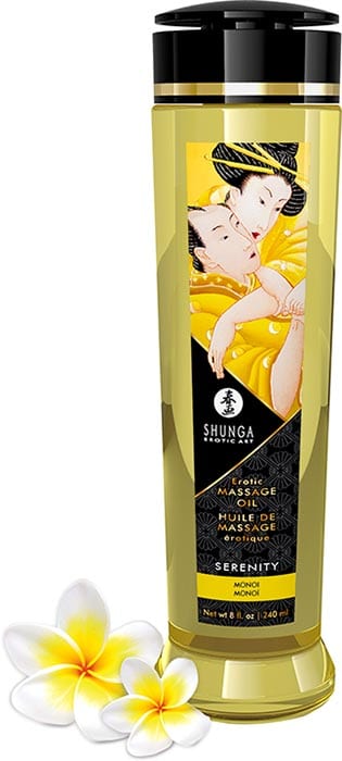 Shunga Serenity | Huile de massage érotique | Monoï