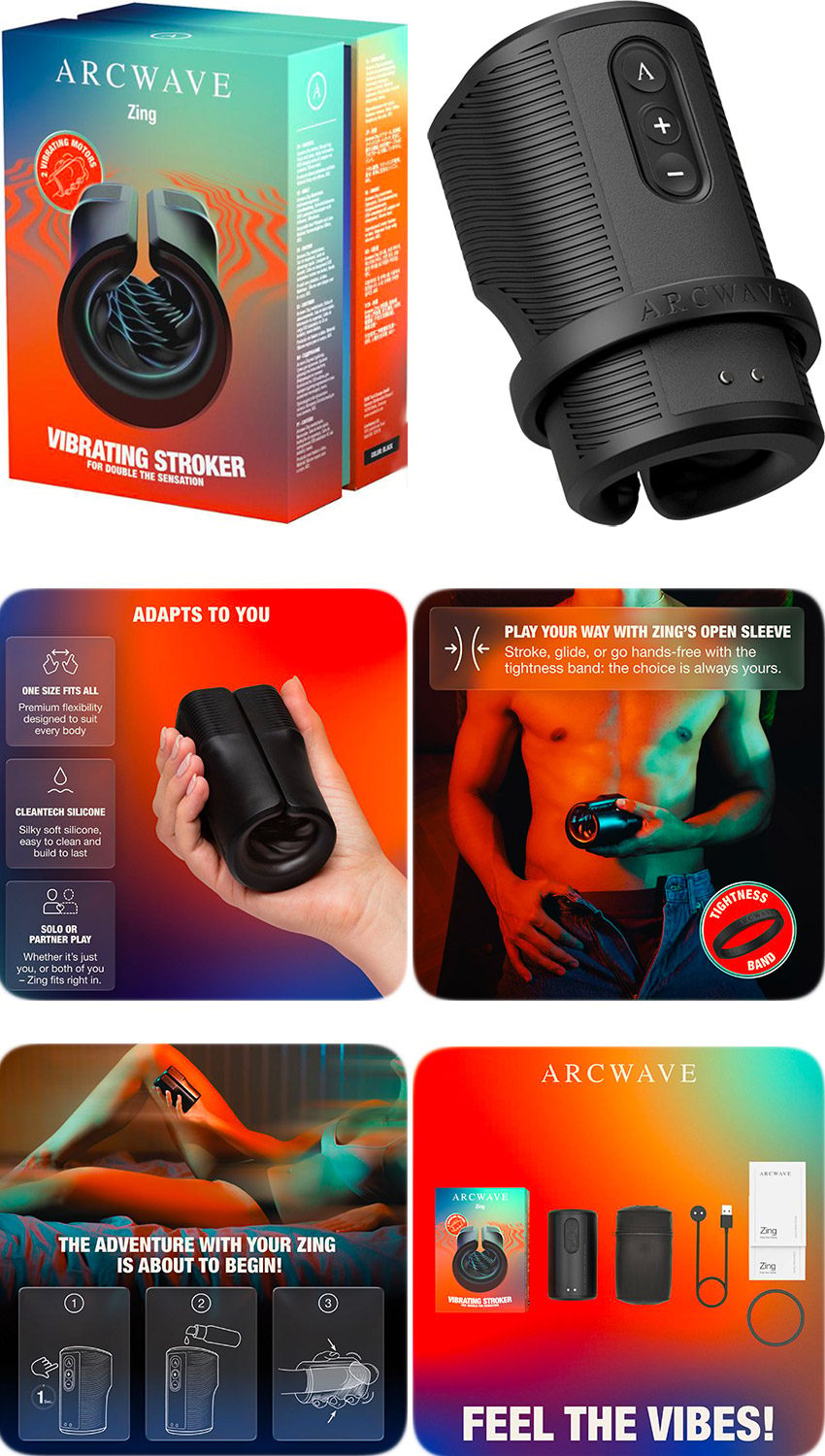 Arcwave Zing | Masturbateur pour homme ajustable