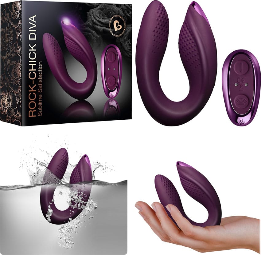 Rocks-Off Rock-Chick Diva | Double stimulateur vibrant | Point G et clitoris