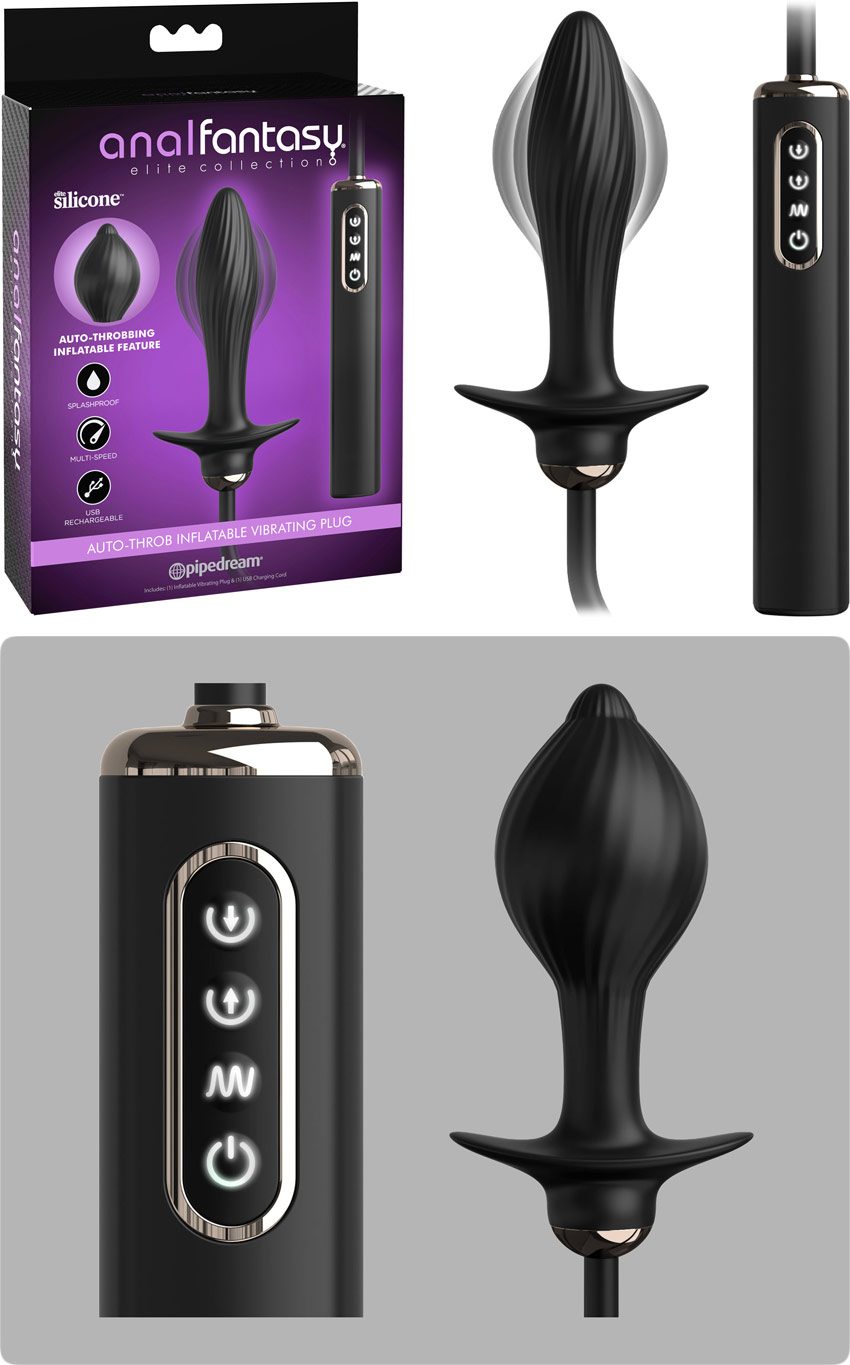 Anal Fantasy Auto-Throb | Plug anal gonflable et vibrant