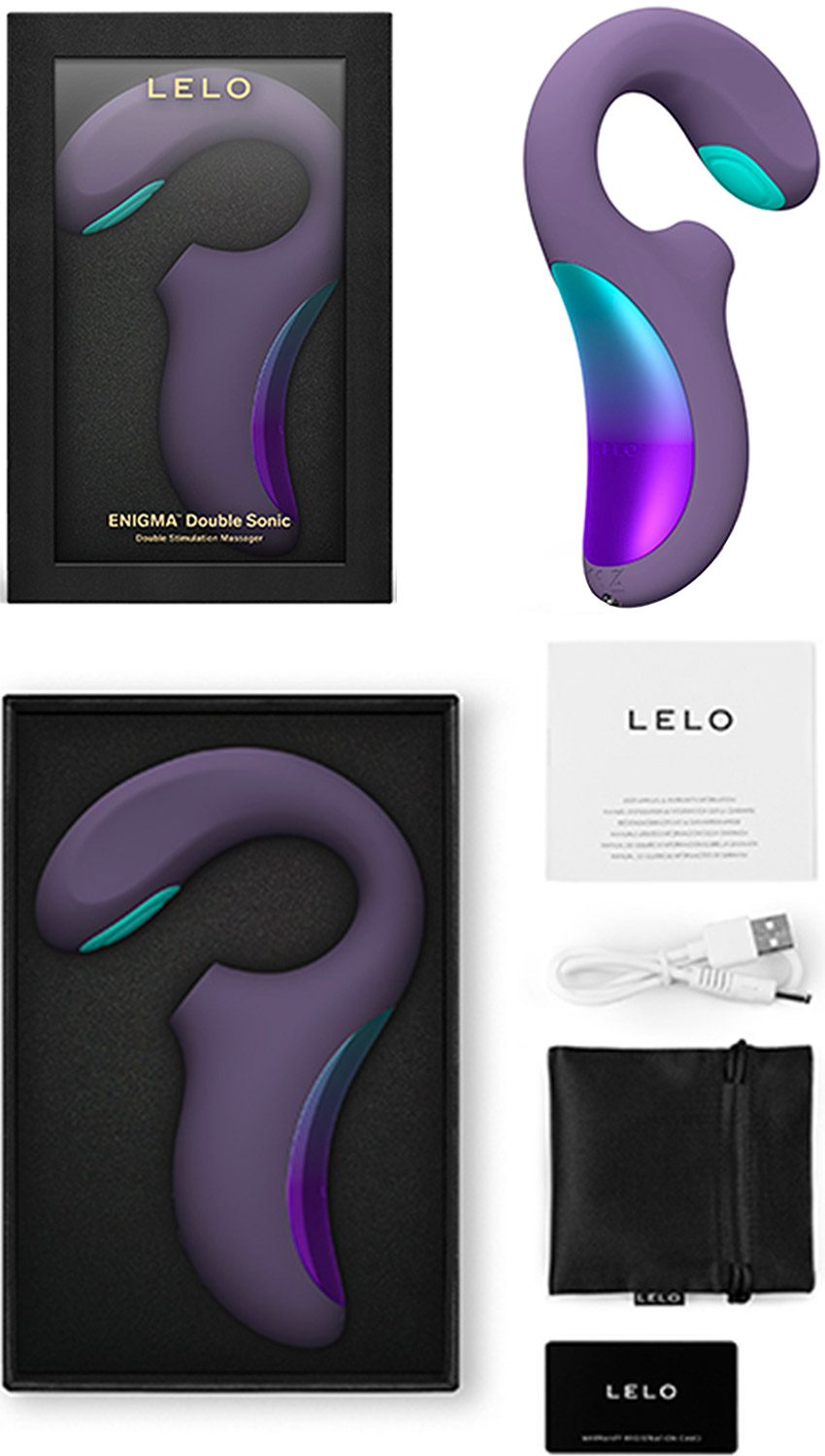 LELO Enigma Double Sonic | Stimuliert die Klitoris, den G-Punkt und den A-Punkt
