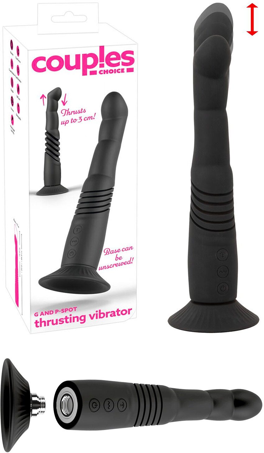 Coup!es | Stoßvibrator für G-Punkt und P-Punkt | Schwarz
