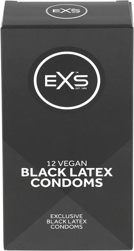 EXS Black Latex | Préservatifs noirs | 12x