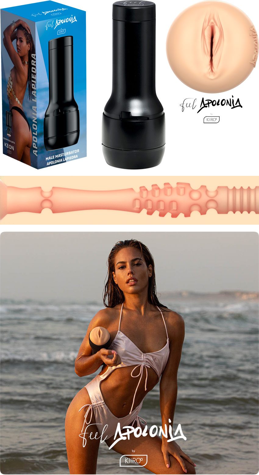 Kiiroo Feel Apolonia Lapiedra | Masturbator für Männer