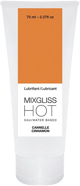 Lubrifiant MixGliss HOT Cannelle - 70 ml (à base d'eau)