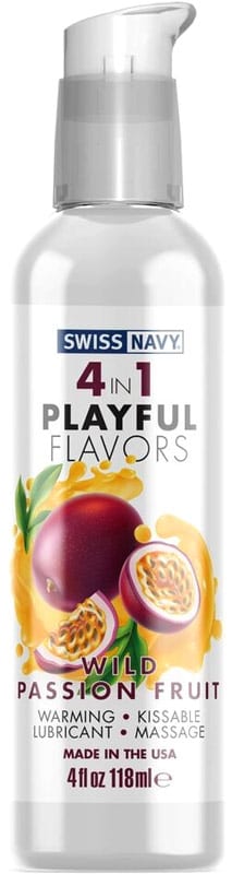 Swiss Navy 4in1 | Wärmendes Gleitmittel | Passionsfrucht-Geschmack