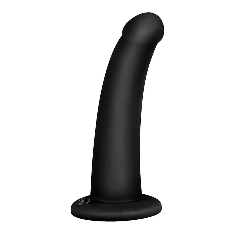 Malesation Willy | Schwarzer gebogener Dildo mit Saugnapfbasis