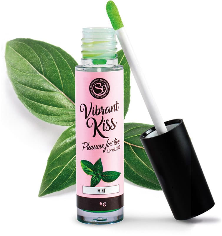 Secret Play Vibrant Kiss Mint | Gloss à lèvres pour plaisirs gourmands