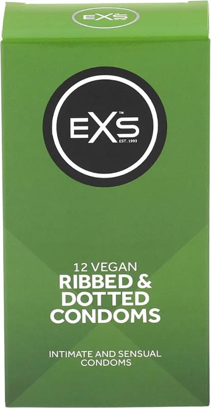EXS Ribbed and Dotted | Préservatifs nervurés & perlés | 12x
