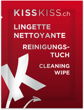 Lingette nettoyante KissKiss.ch - Sachet - Livraison offerte