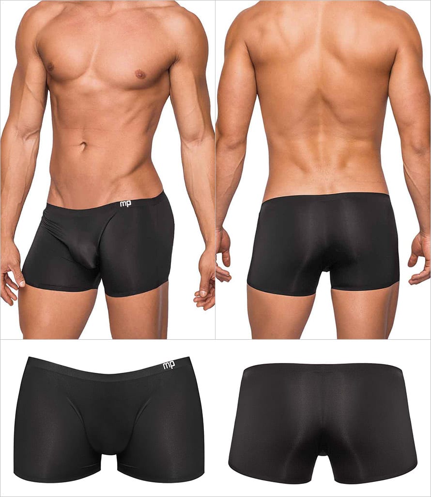 Male Power Seamless Sleek | Eng anliegende, elegante Shorts mit Satin-Effekt