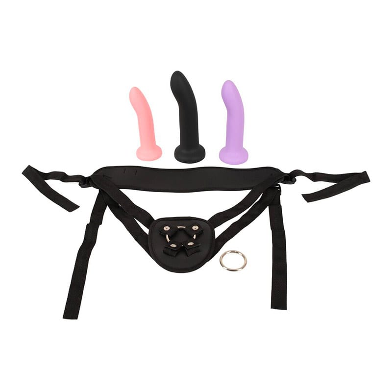 You2Toys Your Strap-On Collection | Set mit Harness und 3 Silikon-Dildos