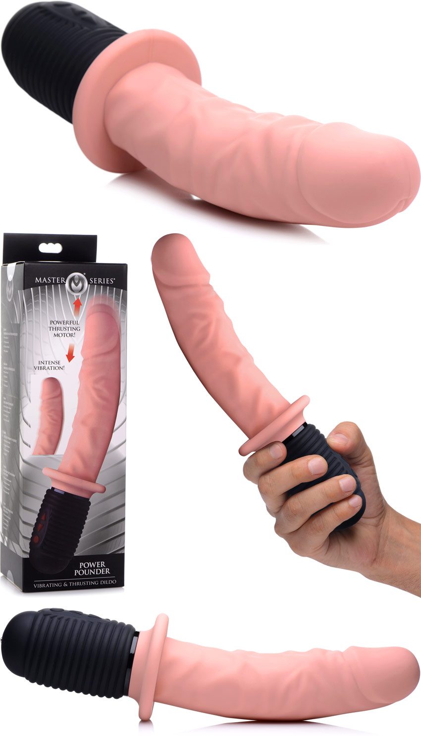 Master Series Power Pounder | Vibromasseur réaliste va-et vient