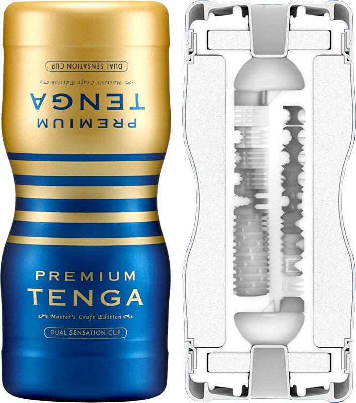 Tenga Premium Dual Sensation Cup | Masturbator mit zwei Öffnungen