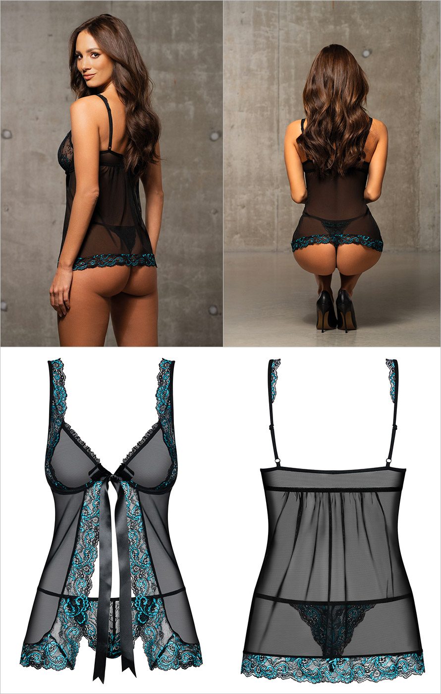 Obsessive Amanta | Babydoll délicieusement sensuel - Tulle & dentelle