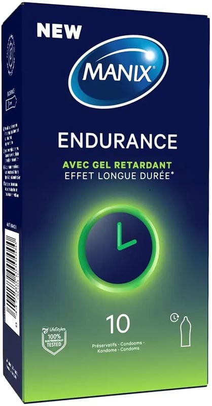 Manix Endurance | Kondome mit verzögerndem Gel mit Benzocain