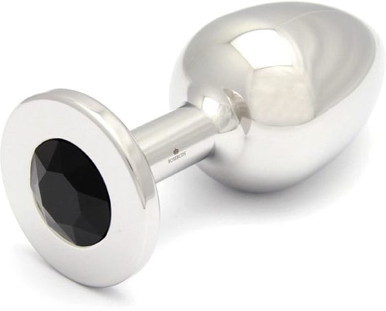 Rosebuds | Analplug mit schwarzem Swarovski Kristall | XXL