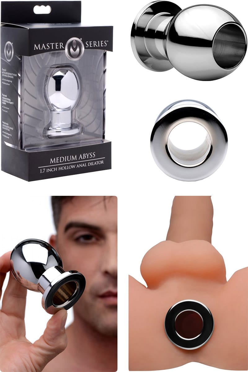Master Series Abyss | Plug anal évidé en aluminium | Moyen