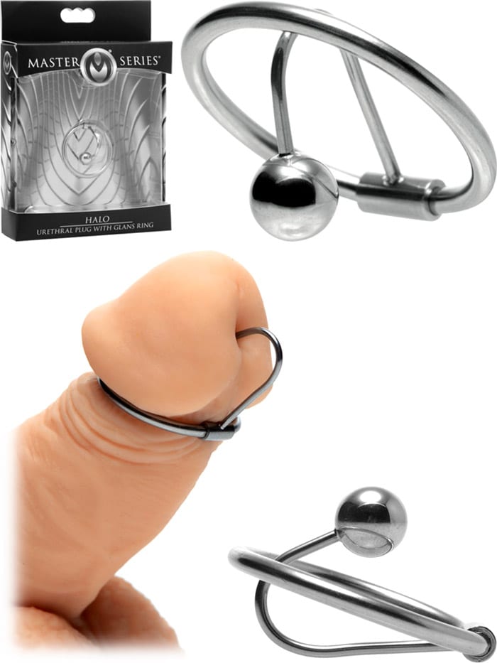 Master Series Halo | Plug urétral sperme stopper avec anneau de gland