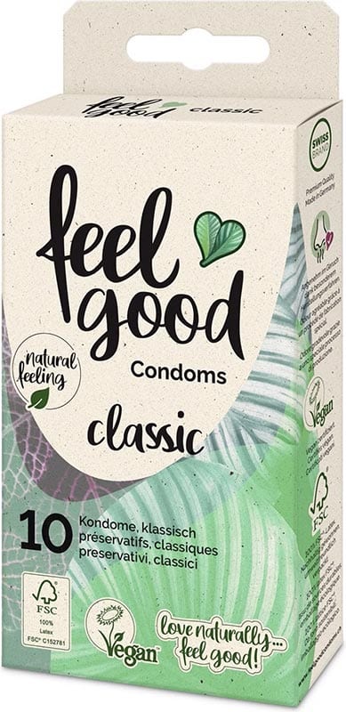 Feelgood Condoms Classic | 10 préservatifs classiques et végans