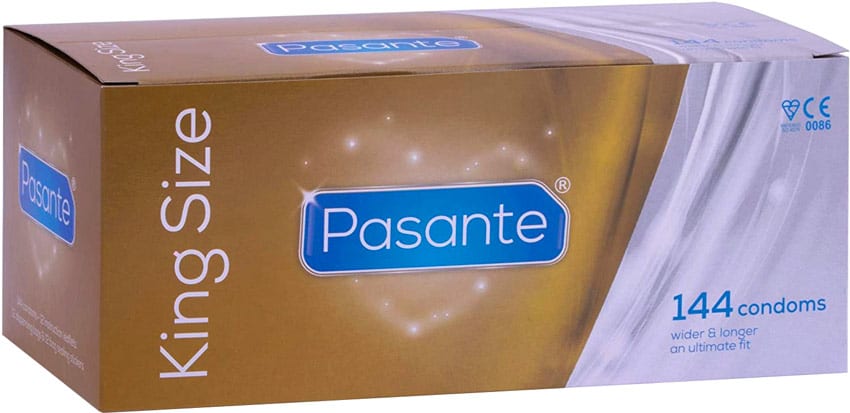 Pasante King Size | Préservatifs grande taille en latex | 144 pièces