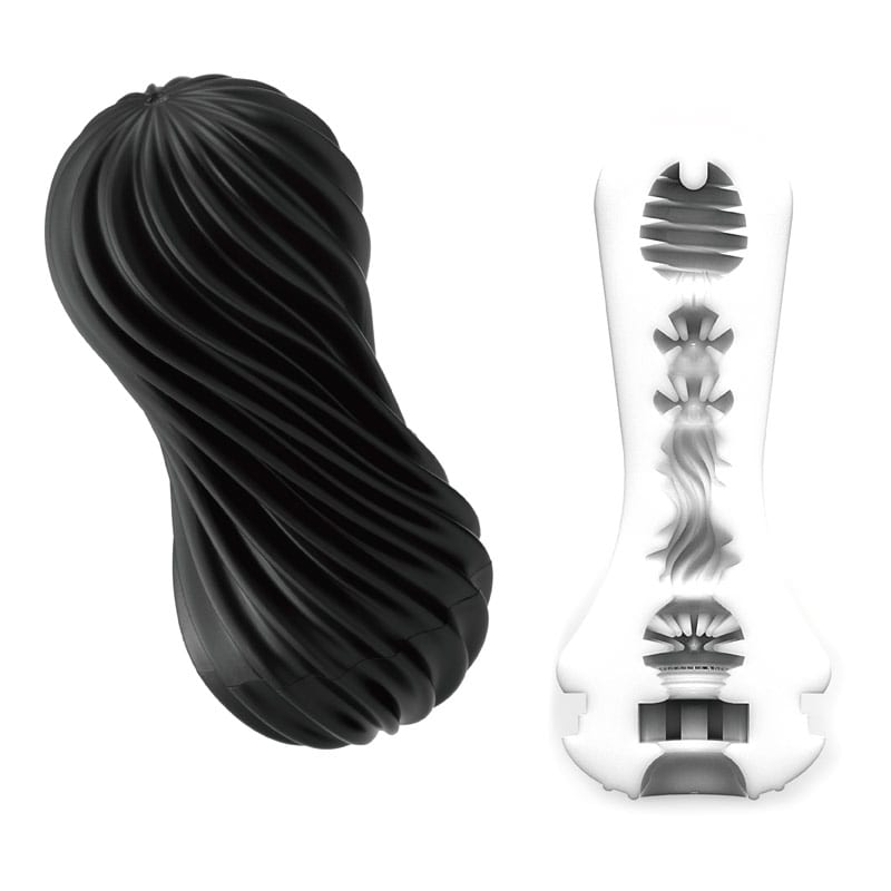 Tenga Flex Rocky Black - Wiederverwendbarer Masturbator