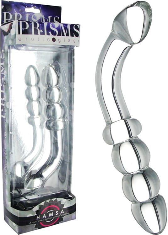 Prisms Hamsa | Dildo en verre point G et prostate | Transparent