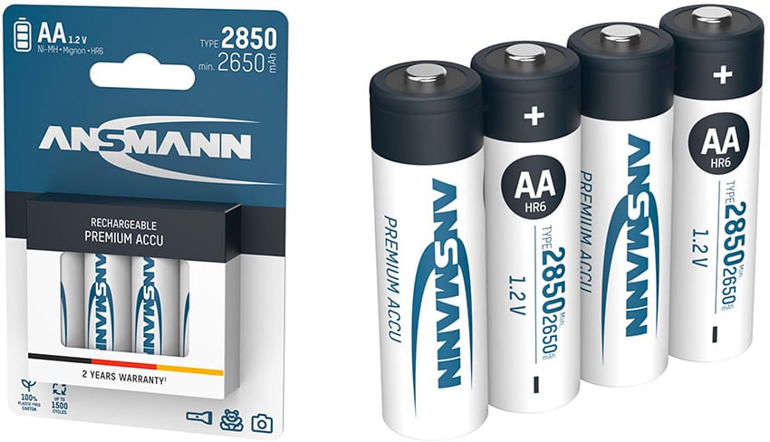 Ansmann | AA HR6 Wiederaufladbare Batterie | 4er-Pack Batterien