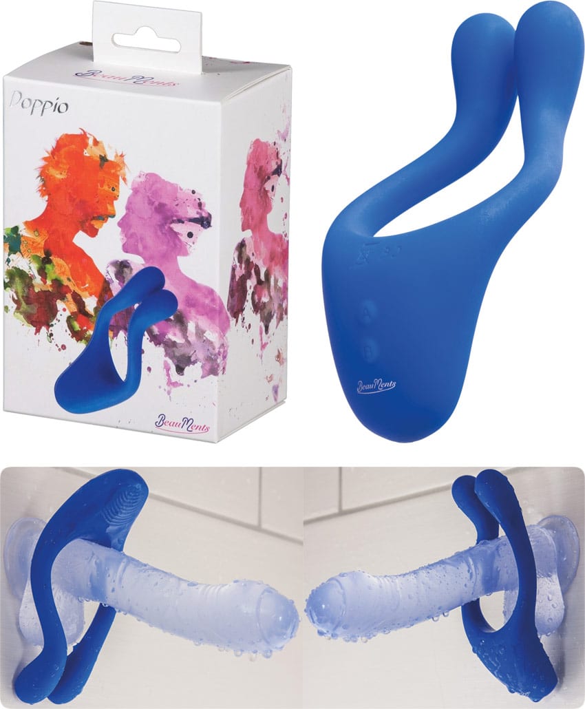 BeauMents Doppio | Vibromasseur pour couple | Bleu