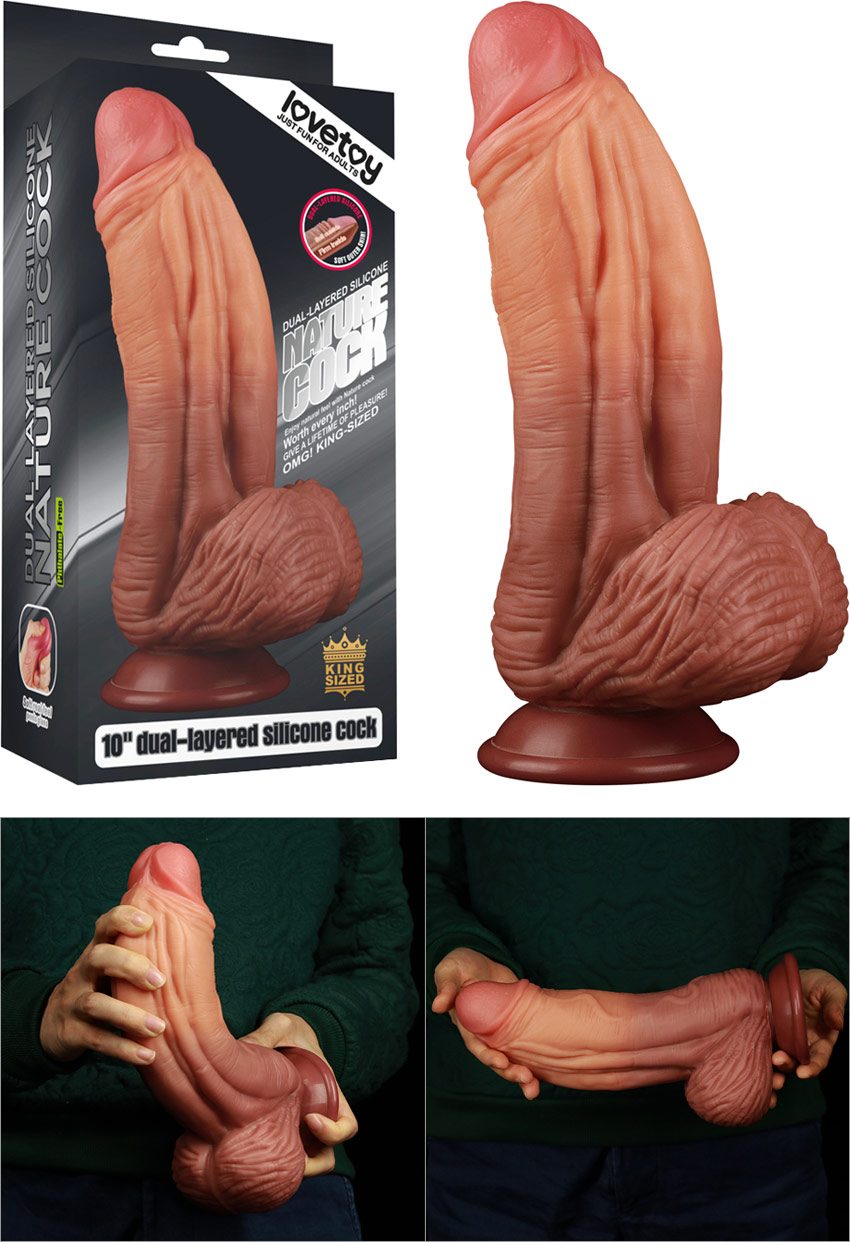 LoveToy Nature Cock | Ultrarealistischer Dildo Dual Density | 17 cm