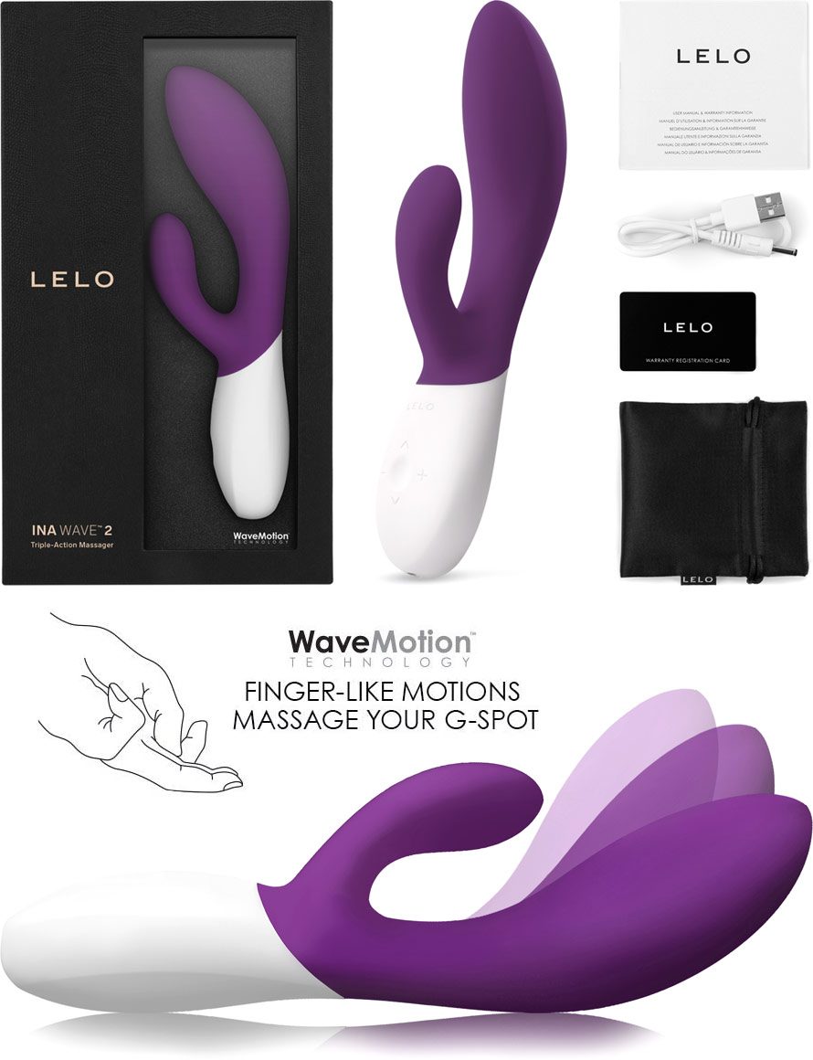 LELO Ina Wave 2 | Vibromasseur triple stimulation avec tête mobile