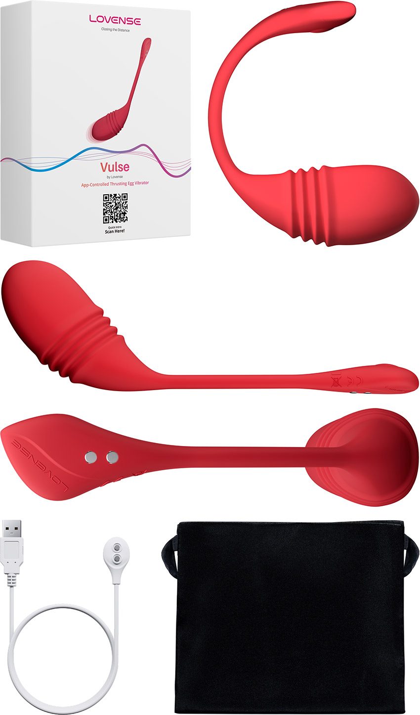 Lovense Vulse | Oeuf vibrant contrôlable à distance | iOS/Android