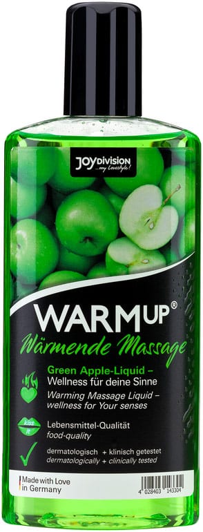 JoyDivision WARMup | Wärmendes Massageöl | Grüner Apfel