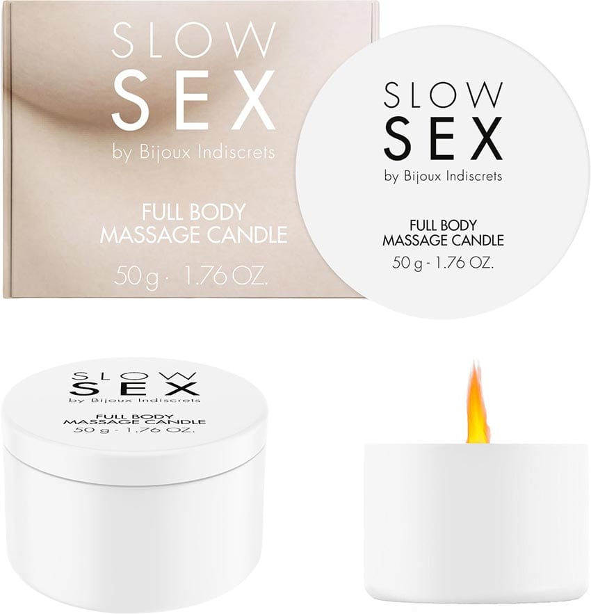 Slow Sex Full Body | Bougie de massage parfumée à la noix de coco