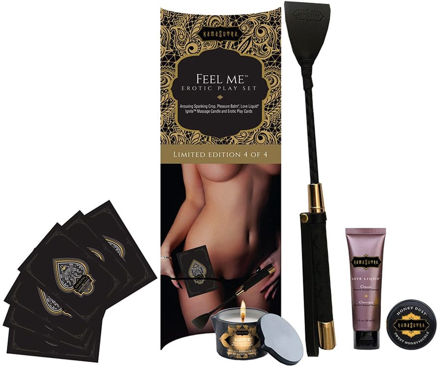 Kamasutra Feel Me | Box mit Accessoires und Kosmetika