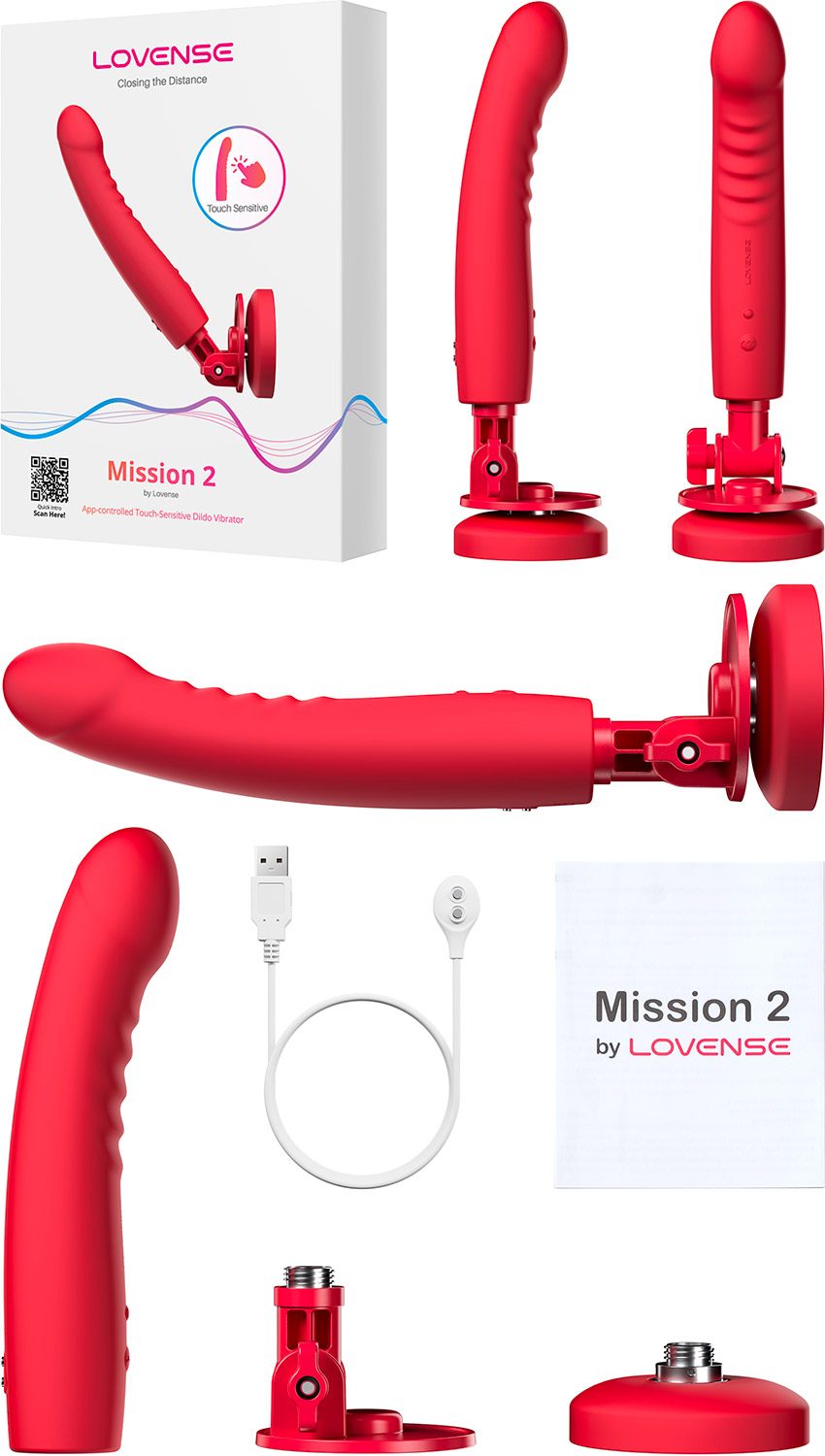 Lovense Mission 2 | Vibromasseur avec technologie Touch-Sense