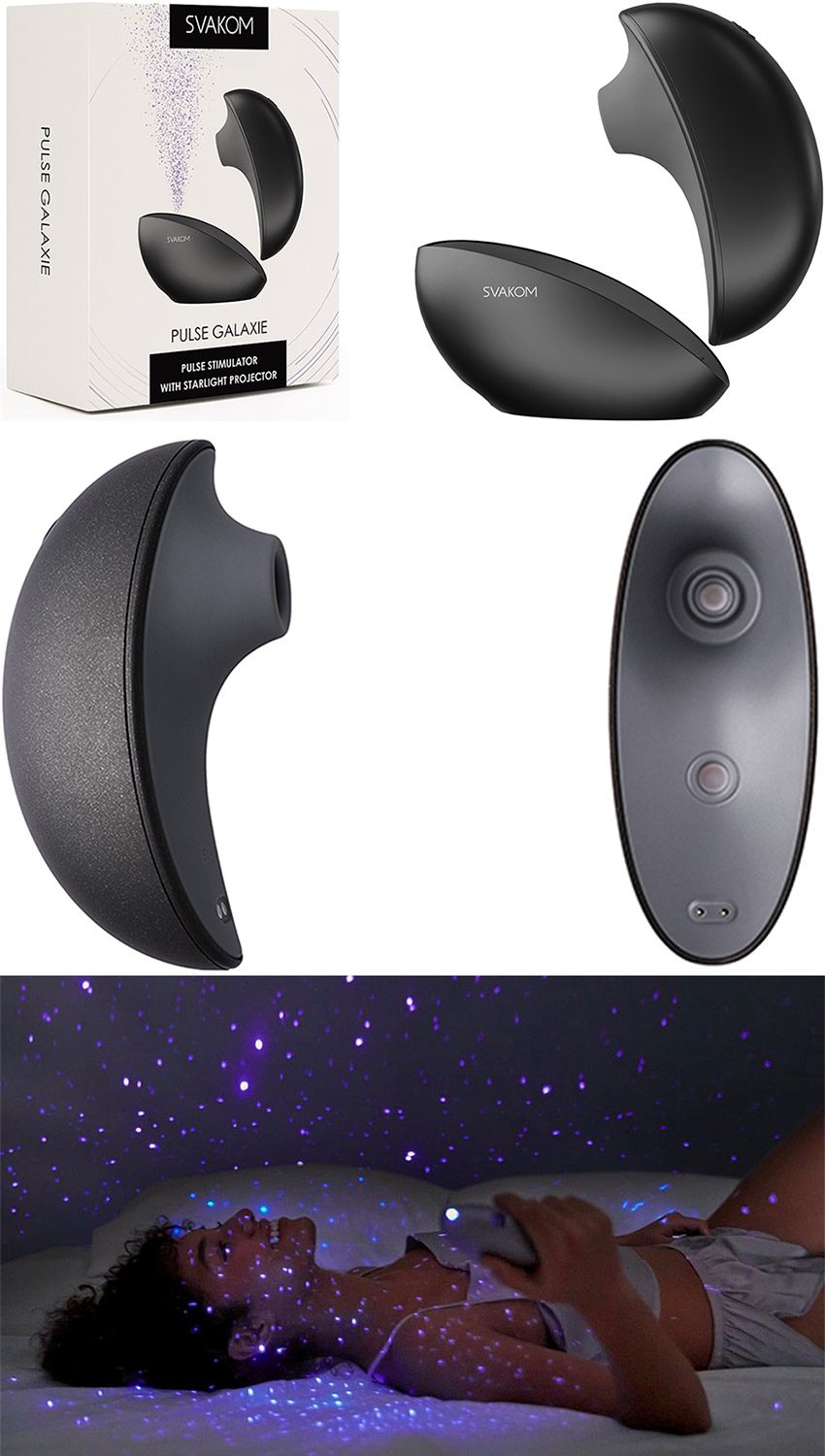 Svakom Pulse Galaxie | Stimulateur clitoridien avec projecteur Starlight