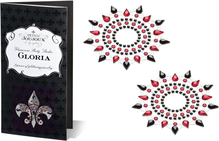 Petits Joujoux Gloria - Décorations pour seins - Noir & rouge