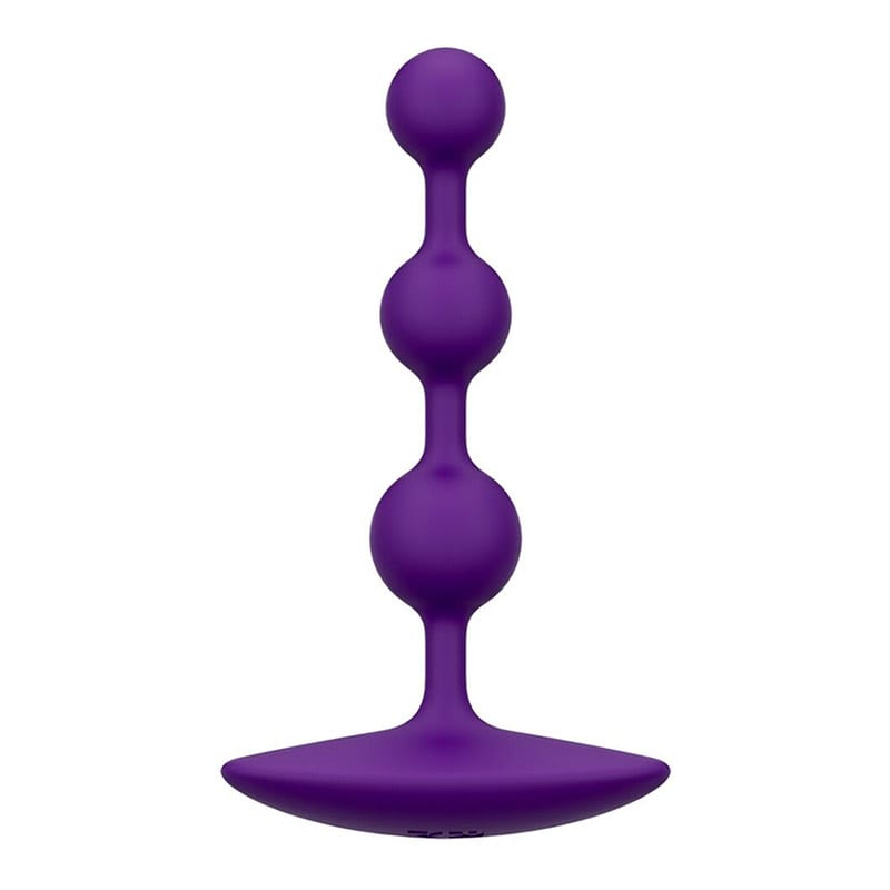 Romp Amp | Violette Analkette | Ausgestattet mit 3 Analkugeln