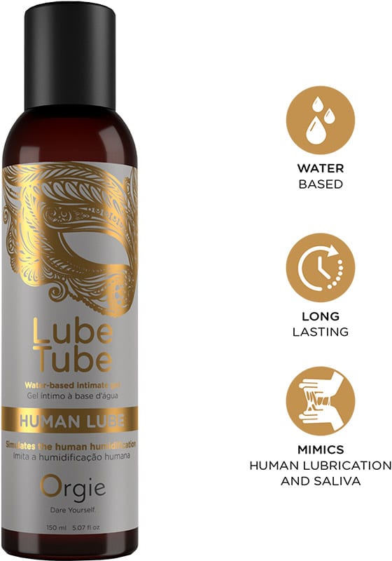 Orgie Lube Tube Human Lube | Gleitmittel auf Wasserbasis | 150 ml