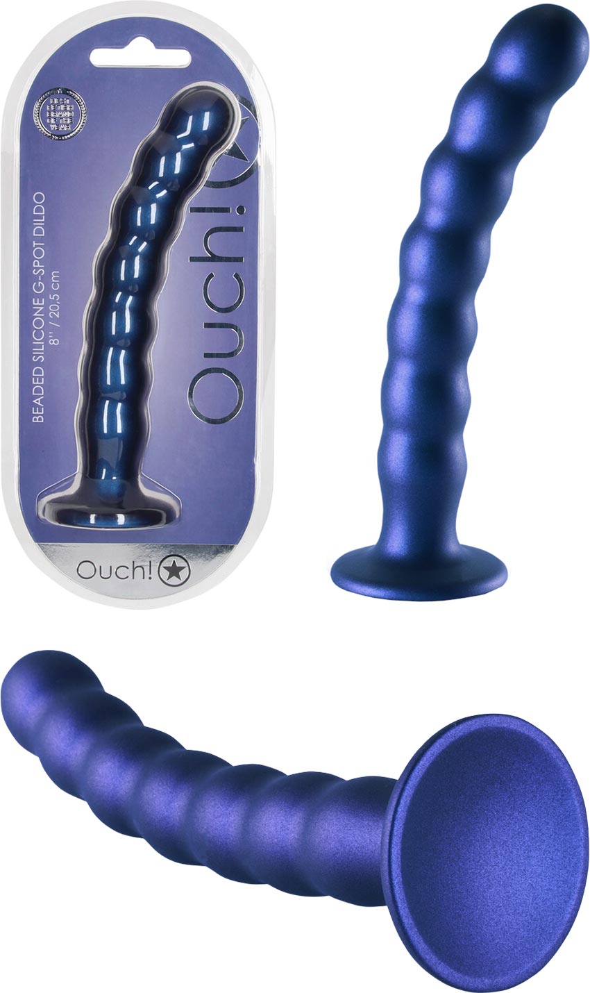 Ouch! Beaded G-Spot | Perlen-Dildo aus Silikon | Für den G-Punkt