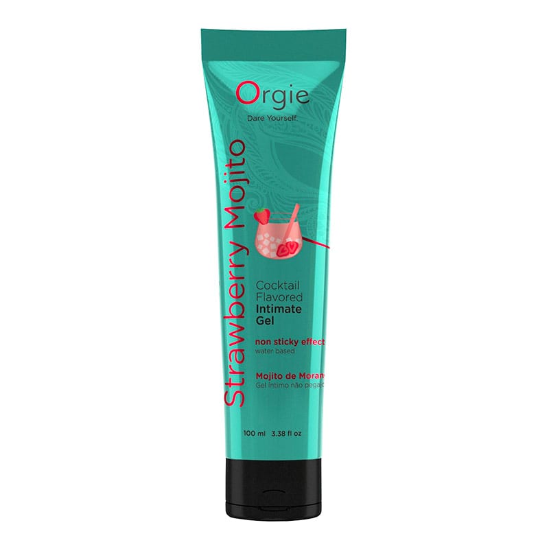 Orgie Lube Tube | Gel intime saveur cocktail Mojito Fraise | 100 ml