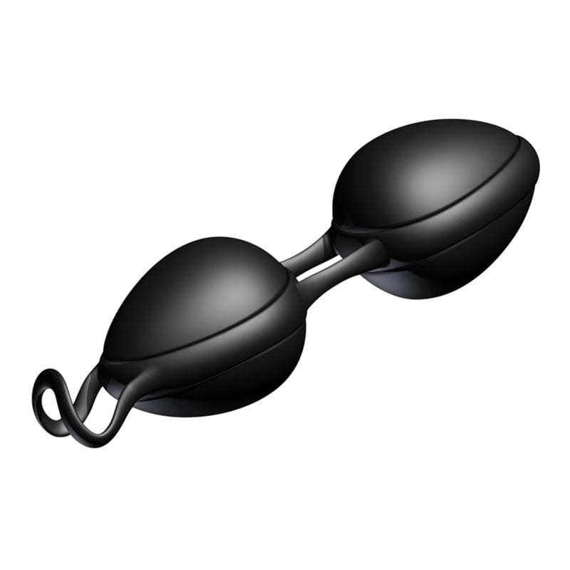 Joyballs Secret | Ergonomische Liebeskugeln aus Silikon | Schwarz