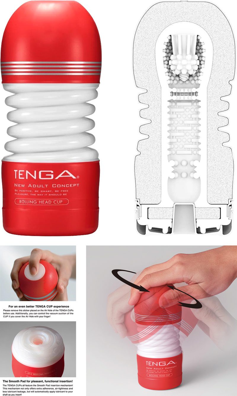 Tenga Rolling Head | Masturbator mit flexiblem Kopf